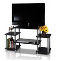 Furinno Furinno Turn-N-Tube No Tools Entertainment Center; Black & Grey - 22.85 x 41.5 x 11.6 in. 11257BK/GY